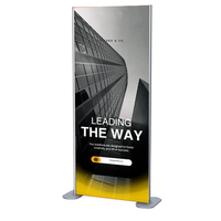 84" Modern Mount Vertical Graphics Floor Stand | Quick Change, Tall Poster Slide-in Sign Holder Design