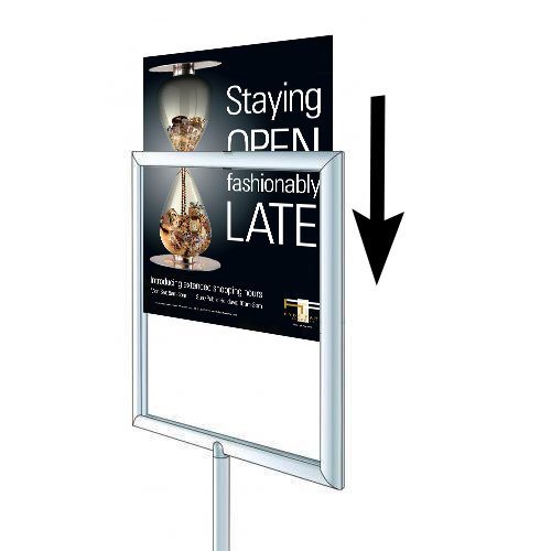 TOP LOADING SIGN FRAME ACCEPTS POSTERS 24x36