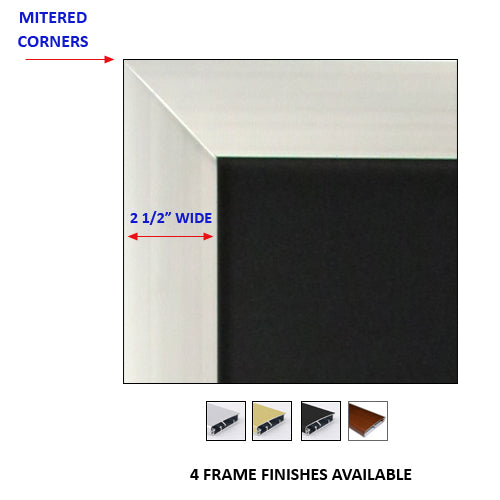 A-FRAME 16 x 16 POSTER STAND HAS 2 1/2" WIDE SIGN FRAME with MITERED CORNERS