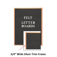 18 x 14 FELT LETTER BOARD with 3/4" WIDE OAK WOOD TRIM