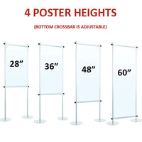 ACCEPTS 4 BANNER SIZES 60 x 28 | 60 x 36 | 60 x 48 | 60 x 60