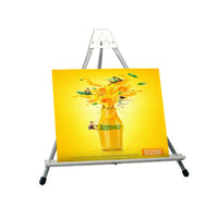 ALUMINUM COUNTERTOP EASELS (19" DISPLAY HEIGHT) WITH METAL TRAY