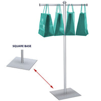 BAG HOLDER FLOOR STANDS WITH 12" SQUARE BASE