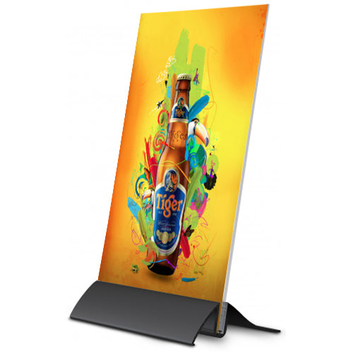 14" CRESCENT BASE ANGLED SIGN POSTER DISPLAY 