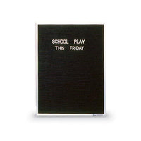 STANDARD BLACK FELT LETTER BOARD for 24x36 ENCLOSED MESSAGE BOARD