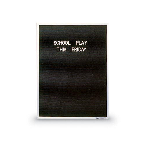 STANDARD BLACK FELT LETTER BOARD for 24x36 ENCLOSED MESSAGE BOARD