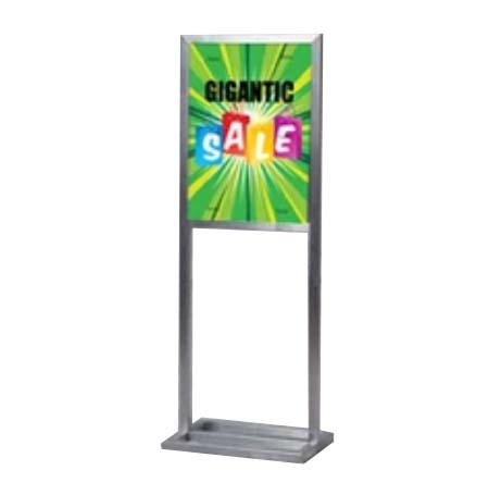 22x28 Indoor Heavy-Duty Steel Sign Stand with Double Post For Posters and Graphics + Two-Sided Viewing