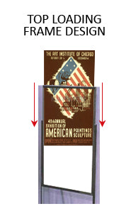 Heavy Duty Economy Sign Holder with Tubular Base (14x22)