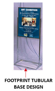 Heavy Duty Economy Sign Holder with Tubular Base (22x28)