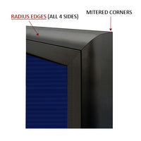 RADIUS EDGES WITH MITERED CORNERS (SHOWN IN BLACK)