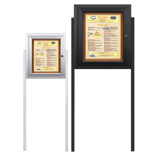 MENU CASE SHOWN: 11 x 14 SINGLE MENU | AVAILABLE IN SILVER, BLACK, DARK BRONZE & GOLD