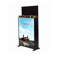 Steel Art and Poster Storage Bin | Free-Standing Rack with Bin Holds 72 Rolled and Sleeved Posters