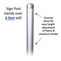 POSTO-STAND™ Quick Change Slide-in Sign Holder 22x28 (DOUBLE FRAME OFFSET)