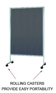 Portable Pegboard Floor Display Panels