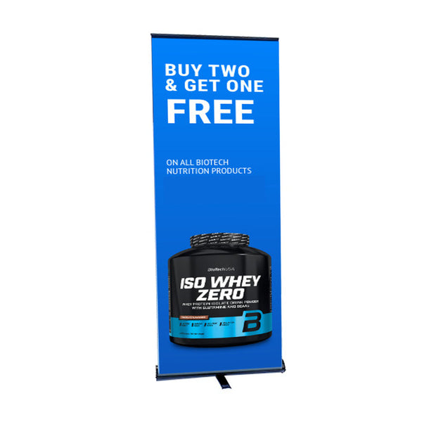 ZENITH Retractable Banner Stand | 29.5" Wide  Banner | Single Sided Adjustable Bannerstand