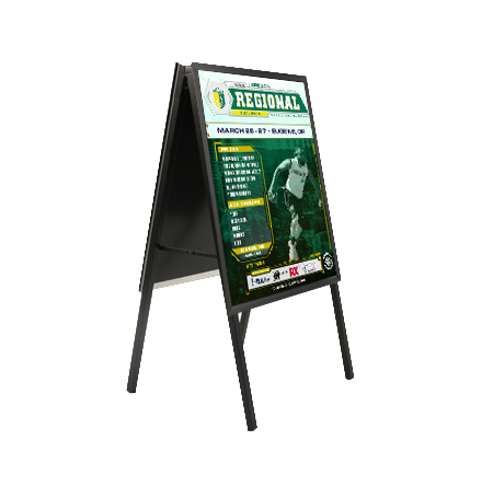 A-Frame 16x16 Sign Holder | with SECURITY SCREWS on Snap Frame 1 1/4" Wide