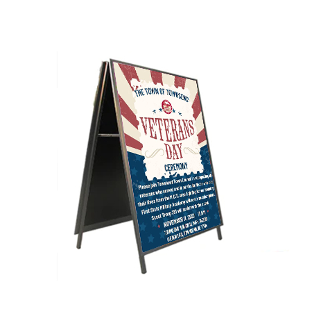 A-Frame 27x40 Sign Holder | with SECURITY SCREWS on Snap Frame 1 1/4" Wide