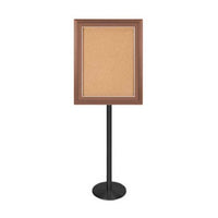 Designer Wood 18 x 24 Bulletin Board Free-Standing (One Sided)
