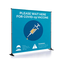 SUPER SIZED Large Banner Stands (Adjustable Width 52" to 96")