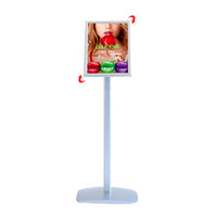 Rotating Menu Sign Frame Stand 11” x 17” Menus, Posters + Signs