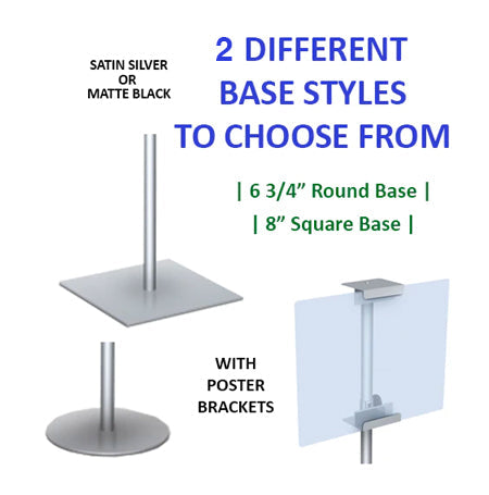 Tabletop Sign Stands | Double Sided - Poster Bracket Display