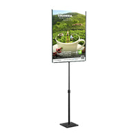 11 x 17 Lightweight Countertop Pedestal Displays - Adjustable Height Stand (Single Sided)