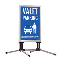 STREET MASTER™ Wind Snap Frame Sign Stand with Flexible Spring Feet Sign Holder for 24 x 36 Posters