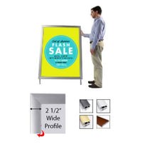 A-Frame 42x42 Sign Holder | Snap Frame 2 1/2" Wide