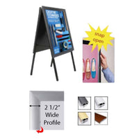 A-Frame 30x30 Sign Holder | Snap Frame 2 1/2" Wide